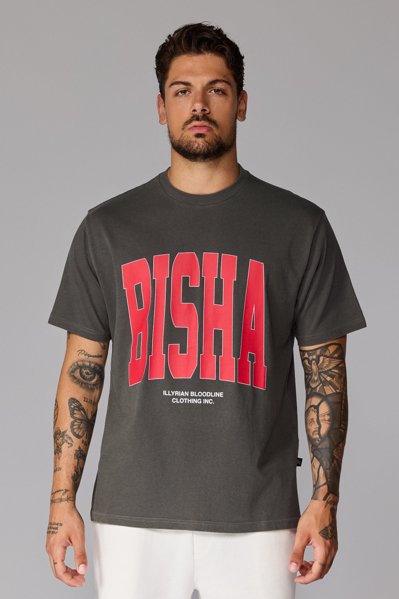 Illyrian S26 Bisha Tee - Washed Grey